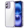 Custodia antiurto per iPhone 16 in TPU ibrida per PC (viola trasparente)