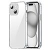Custodia antiurto per iPhone 15 Plus in TPU ibrida per PC (trasparente)