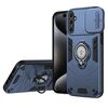 Custodia ad anello con supporto Camshield per Samsung Galaxy S25 5G (blu reale)