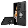 Custodia ad anello con supporto Camshield per Samsung Galaxy S25 Ultra 5G (nera)