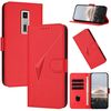 Custodia in pelle con fibbia a triangolo per Kyocera Urbano V04 KYV45 (rosso)