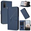 Custodia in pelle con fibbia a motivo triangolare per TCL 20 R 5G (blu reale)