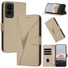 Custodia in pelle con fibbia a motivo triangolare per TCL 50 LE (oro)