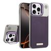 Custodia per telefono MagSafe in PC con supporto in fibra di carbonio senza cornice per iPhone 16 Pro Max (viola)