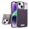 Custodia per telefono MagSafe in PC con supporto in fibra di carbonio senza cornice per iPhone 14/13 (viola)