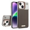 Custodia per telefono MagSafe in fibra di carbonio senza cornice per iPhone 14/13 (oro deserto)