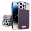 Custodia per telefono MagSafe in PC con supporto in fibra di carbonio senza cornice per iPhone 14 Pro (viola)