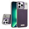Custodia per telefono MagSafe in PC con supporto in fibra di carbonio senza cornice per iPhone 13 Pro Max (viola)