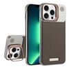 Custodia per telefono MagSafe in PC con supporto in fibra di carbonio senza cornice per iPhone 13 Pro (oro deserto)