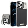 Custodia per telefono MagSafe in PC con supporto in fibra di carbonio senza cornice per iPhone 12 Pro Max (nero)
