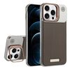 Custodia per telefono MagSafe in PC con supporto in fibra di carbonio senza cornice per iPhone 12 Pro Max (oro deserto)