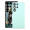 Cover posteriore per batteria OEM con copriobiettivo per fotocamera per Samsung Galaxy S25 Ultra SM-S938 (verde)