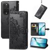 Custodia in pelle con stampa mandala e fiore per Huawei Nova 13 Pro (nera)