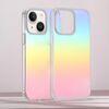 Custodia per telefono con sfumatura placcata colorata e satinata per iPhone 15 Plus (placcatura colorata)