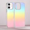 Custodia per telefono con sfumatura placcata colorata e satinata per iPhone 12 (placcatura colorata)