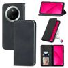 Custodia a libro magnetica in pelle con effetto retrò per Huawei Mate 70 (nera)