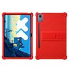 Custodia protettiva antiurto in silicone per tablet Lenovo Idea Tab Pro con supporto (rosso)