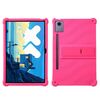 Custodia protettiva antiurto in silicone per tablet Lenovo Idea Tab Pro con supporto (rosso rosa)