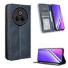 Custodia in pelle con texture retrò e fibbia magnetica per Realme P3 Pro 5G (blu)