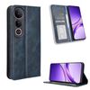Custodia in pelle con texture retrò e fibbia magnetica per vivo V50 Lite 5G / 4G (blu)