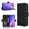 Custodia in pelle con texture di vitello effetto pelle di vitello per Realme P3 Pro 5G (nera)