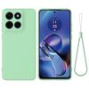 Custodia antiurto in silicone liquido color puro per Motorola Moto G Stylus 5G 2025 (verde)