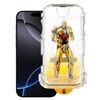 Pellicola in vetro temperato antipolvere di facile installazione per iPhone 16 Pro Max