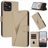 Custodia in pelle con fibbia a forma di triangolo per ZTE Blade A73 4G / Blade V50 4G (oro)
