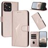 Custodia in pelle con fibbia a forma di triangolo per ZTE Blade A73 4G / Blade V50 4G (oro rosa)