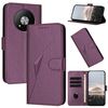 Custodia in pelle con fibbia a triangolo per ZTE Blade A73 5G (viola scuro)