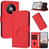Custodia in pelle con fibbia a triangolo per ZTE Blade A73 5G (rossa)