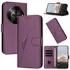 Custodia in pelle con fibbia a forma di triangolo per ZTE Blade A75 5G / Nubia Focus (viola scuro)