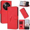 Custodia in pelle con fibbia a forma di triangolo per ZTE Blade A75 5G / Nubia Focus (rossa)