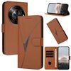 Custodia in pelle con fibbia a forma di triangolo per ZTE Blade A75 5G / Nubia Focus (marrone)