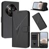 Custodia in pelle con fibbia a forma di triangolo per ZTE Blade A75 5G / Nubia Focus (nera)