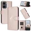 Custodia in pelle con fibbia a motivo triangolare per ZTE Blade V50 Design 5G / Nubia Neo 5G (oro rosa)