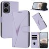 Custodia in pelle con fibbia a triangolo per ZTE Blade V50 Design 5G / Nubia Neo 5G (viola chiaro)