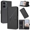 Custodia in pelle con fibbia a triangolo per ZTE Blade V50 Design 5G / Nubia Neo 5G (nera)
