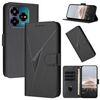 Custodia in pelle con fibbia e motivo triangolare per ZTE Blade V60 (nera)