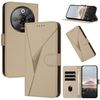Custodia in pelle con fibbia a triangolo per ZTE Nubia Focus Pro (oro)