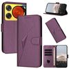 Custodia in pelle con fibbia a triangolo per ZTE Nubia Music 2 (viola scuro)