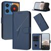 Custodia in pelle con fibbia e motivo a triangolo per ZTE Nubia Music (blu reale)