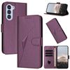 Custodia in pelle con fibbia a triangolo per ZTE nubia S 5G A403ZT (viola scuro)