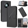 Custodia in pelle con fibbia a motivo triangolare per ZTE Voyage 41 5G (nera)
