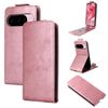 Custodia in pelle con chiusura magnetica verticale per Google Pixel 10 5G / 10 Pro 5G e fibbia (oro rosa)