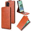 Custodia in pelle con chiusura magnetica verticale per Xiaomi Poco C71 / Redmi A5 4G da 171,7 mm con fibbia (marrone)