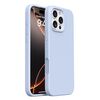 Custodia in silicone liquido con pulsante integrato per iPhone 16 Pro Max (blu nuvola)