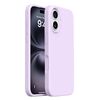 Custodia in silicone liquido con pulsanti integrati per iPhone 16 (viola)