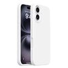 Custodia in silicone liquido con pulsanti integrati per iPhone 16 (bianco ghiaia)