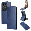 Custodia in pelle con chiusura magnetica verticale per Infinix Note 50 4G / Note 50 Pro 4G (blu)
